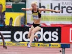 Barbara Parker in the 3000 metres steeplechase, 2012 Samsung Diamond League, Crystal Palace, London.